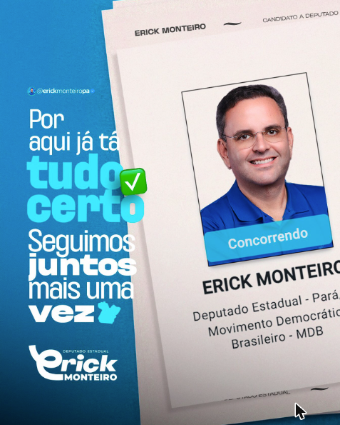 Minha candidatura está oficialmente registrada. Mais um passo de uma trajetória construída com trabalho e compromisso com o nosso Pará.